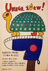 poster attention-turtle uwaga-zolw bohdan-butenko