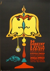 poster 24 hours of woman's day, 24-godziny-z-zycia-kobiety jerzy-flisak