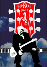 poster Andy Latimer
Camel
Guitar Giants Series
Miroslaw Lakomski
music; 2022R; size B1
price: 45 
signed by artist
poster Riley Ben King, b-b-king, miroslaw lakomski
