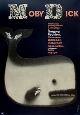 Moby Dick J. Huston poster