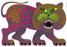poster leopard, lampart, huber hilscher
