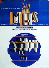 poster almatur miedzynarodowy hotel studencki, batruch, szymanski