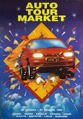 poster auto tour market, kitowski