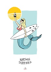 poster warsaw-surfers, michal-kokerski