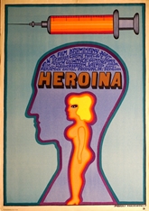 poster heroin, heroina, andrzej krajewski