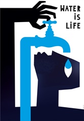 poster water-is-life patrycja-longawa