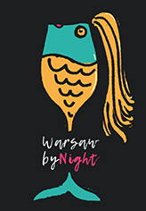 poster warsaw by night marek-maciejczyk