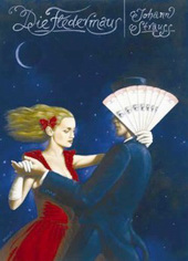 Die Fledermaus Strauss Olbinski opera poster