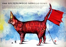 poster szczesliwego nowego roku, andrzej pagowski