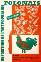 poster exposition-de-lart-populaire polonais, wystawa-polskiej-sztuki-ludowej, bohdan bocianowski