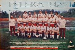 poster football 1974 pilka nozna