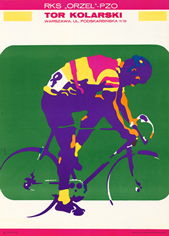 poster cycling-track, tor-kolarski-orzel, waldemar-swierzy