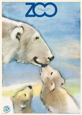 poster zoo-warsaw-polar-bears, zoo-warszawa-niedzwiedzie-polarne, waldmar-swierzy