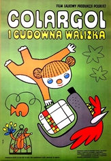 poster colargol and wonderful suitcase, colargol i cudowna walizka, tadeusz wilkosz