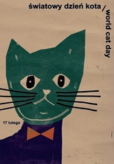 poster cat world day, swiatowy dzien kota, jakub zasada